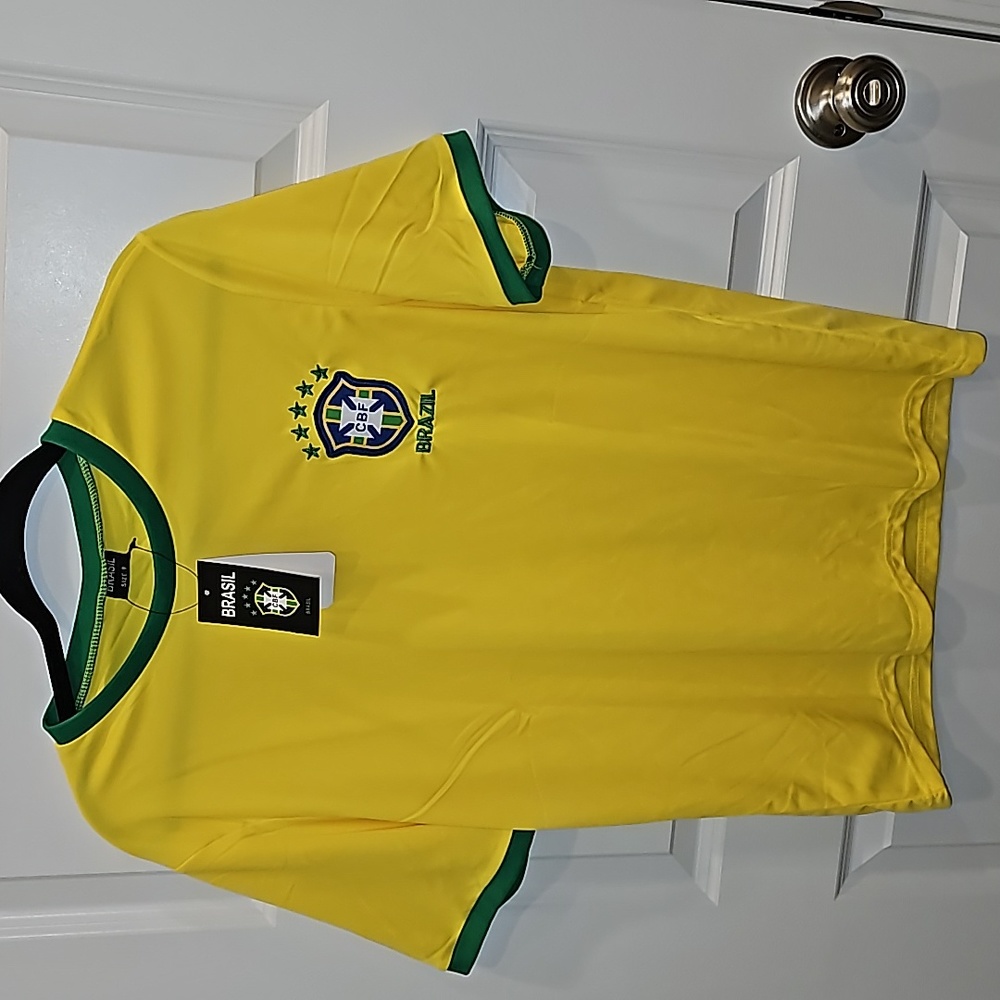 NWT Brasil CBF (9) Retro Jersey